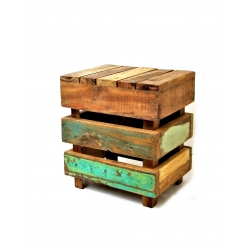 Kwietnik stolik skrzynka 3w1 drewno egzotyczne